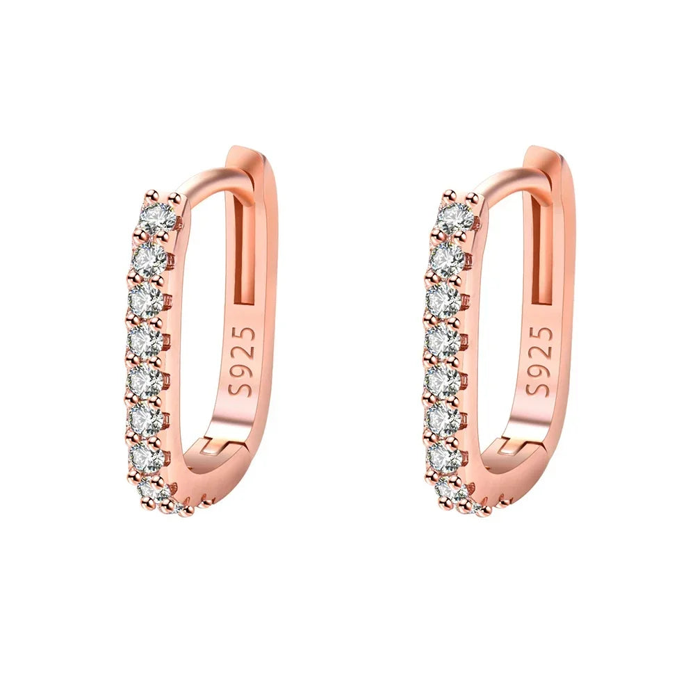 Sterling Elegance Hoop Earrings