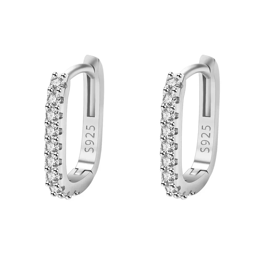 Sterling Elegance Hoop Earrings