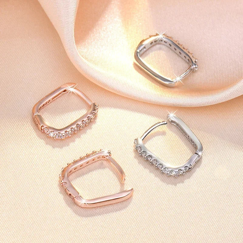 Sterling Elegance Hoop Earrings
