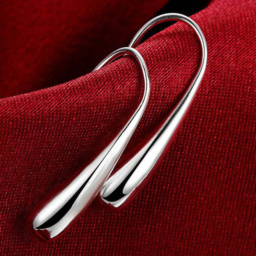 Silver Tear Drop Earrings