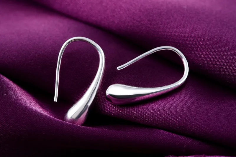 Silver Tear Drop Earrings