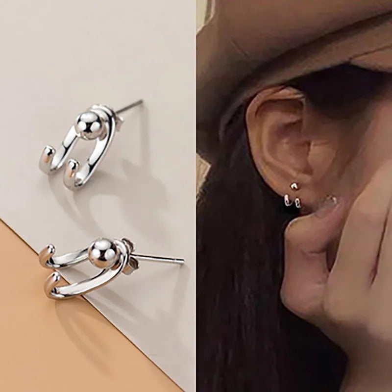 Geometric Charm Earrings