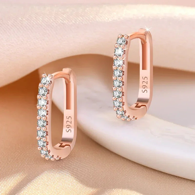 Sterling Elegance Hoop Earrings