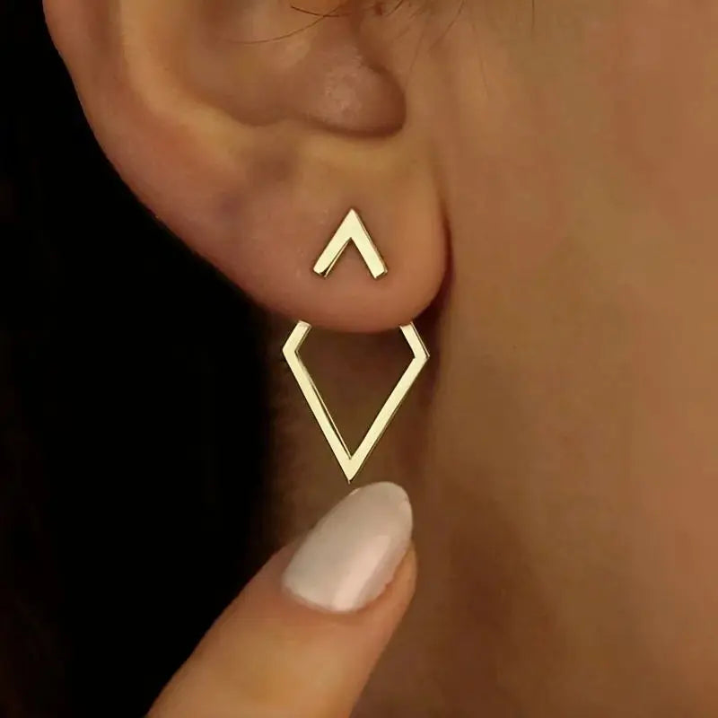 Geometric Charm Earrings