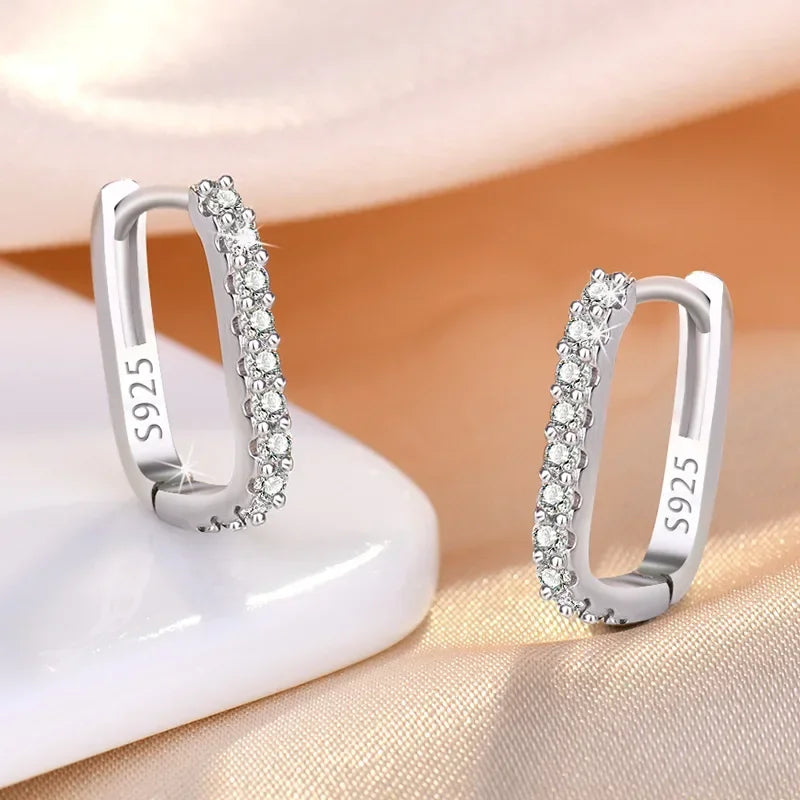 Sterling Elegance Hoop Earrings