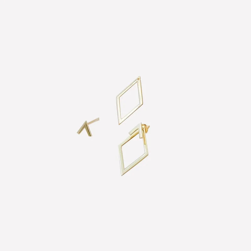 Geometric Charm Earrings