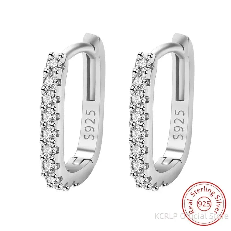 Sterling Elegance Hoop Earrings