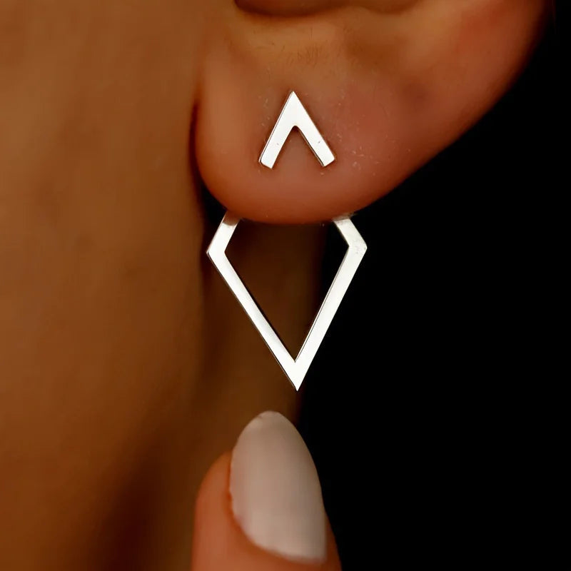 Geometric Charm Earrings