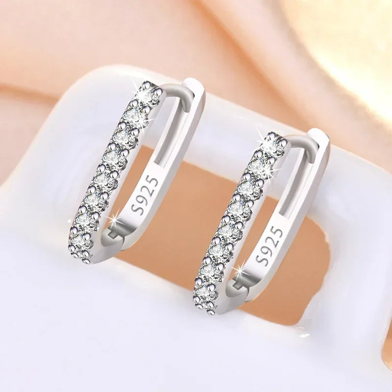 Sterling Elegance Hoop Earrings